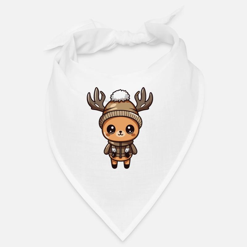 Cerf Mignon Hiver Bandana