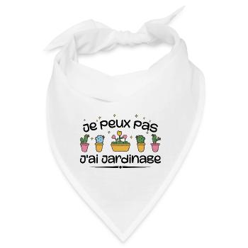 Ich kann keine Gartenarbeit haben - Bandana - Weiß - Vorne