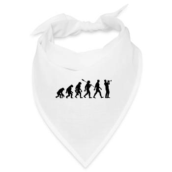 Evolution - Trompete - Musiker - Blasinstrument - Bandana - Weiß - Vorne