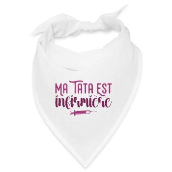 Meine Tante ist Krankenschwester - Bandana - Weiß - Vorne