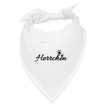 Herrchen von einem Hund | Hundepfote - Bandana - Weiß - Vorne