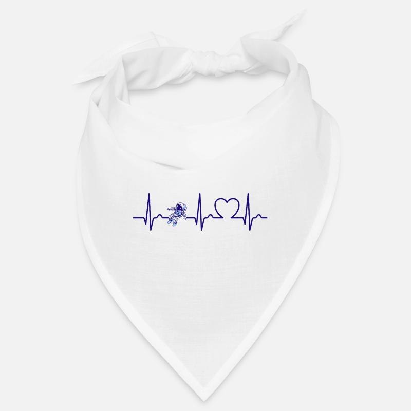 Courbe cardiaque - Pouls - ECG - Astronaute - Espace Bandana