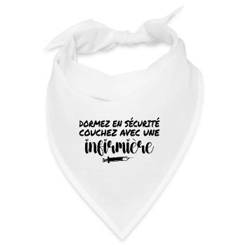 Sicher schlafen Schlafen Sie mit einer Krankenschwester - Bandana - Weiß - Vorne
