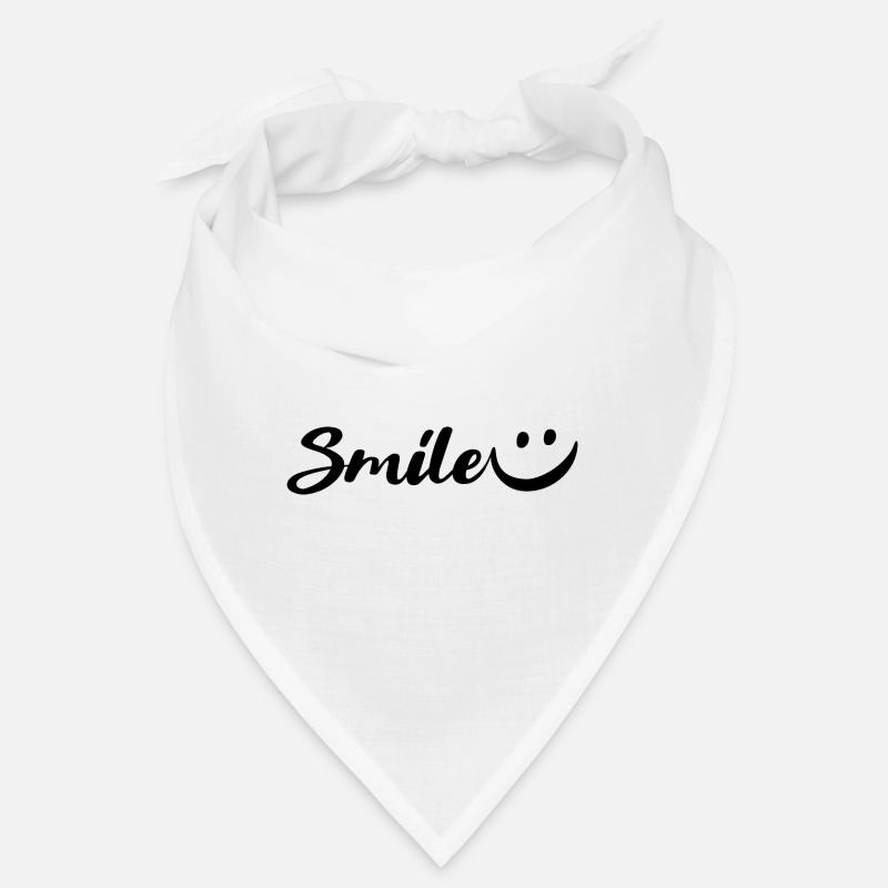 Écriture « Smile » avec smiley Bandana