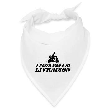 Ich kann keine Lieferung bekommen – Lieferjungen-Geschenk - Bandana - Weiß - Vorne