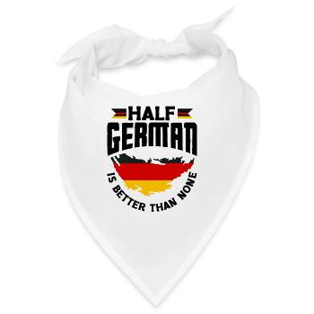 German Germany German Flag Half German Is Better - Bandana - Weiß - Vorne