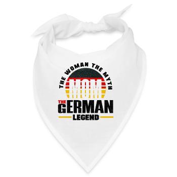 German Germany German Flag Mothers Day - Bandana - Weiß - Vorne