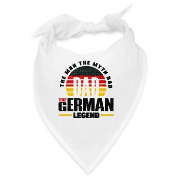 German Germany German Flag Fathers Day - Bandana - Weiß - Vorne