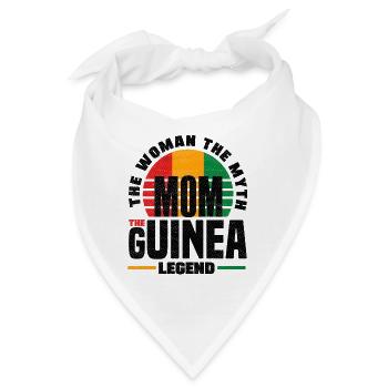 Guinea Guinea Guinea Flagge Muttertag - Bandana - Weiß - Vorne