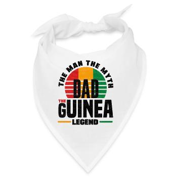 Guinea Guinea Guinea Flagge Vatertag - Bandana - Weiß - Vorne