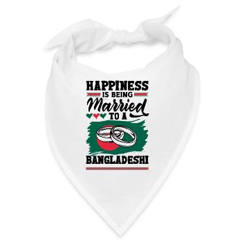 Bangladesch Bangladesch Bangladesch Flagge Zitat - Bandana - Weiß - Vorne