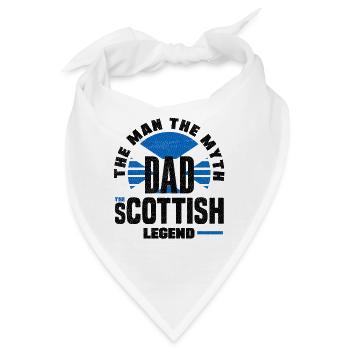 Schottisches Schottland Schottische Flagge Zitat - Bandana - Weiß - Vorne