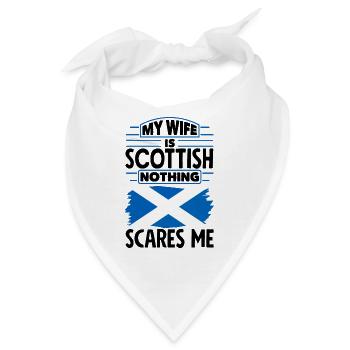 Schottisches Schottland Schottische Flagge Zitat - Bandana - Weiß - Vorne