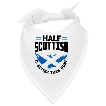 Schottisches Schottland Schottische Flagge Zitat - Bandana - Weiß - Vorne