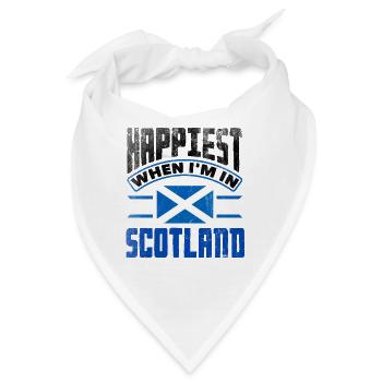 Schottisches Schottland Schottische Flagge Zitat - Bandana - Weiß - Vorne