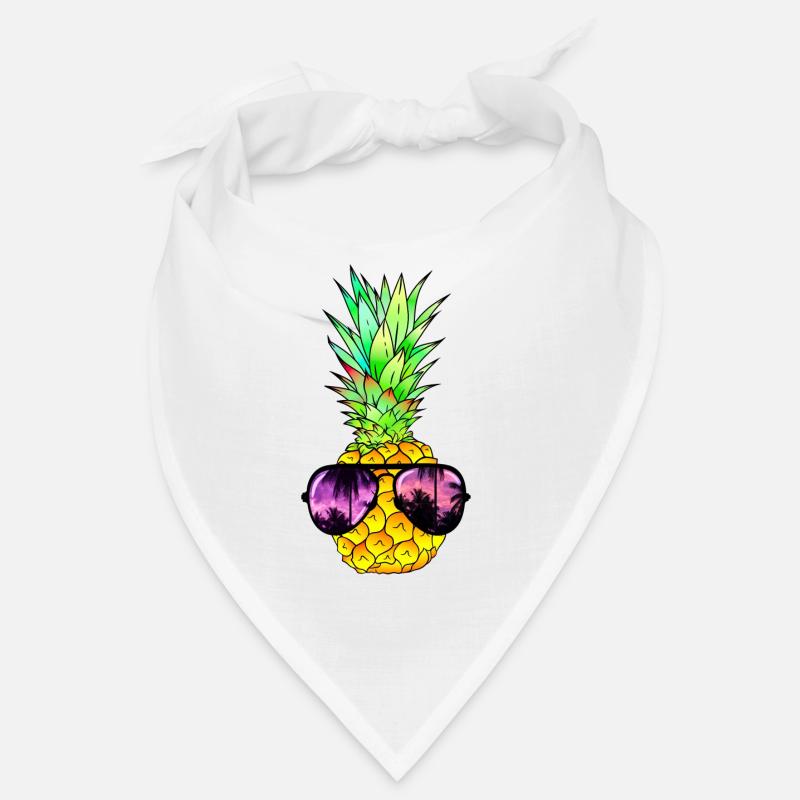 coole Ananas mit Sonnenbrille Bandana