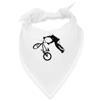 BMX DIRTJUMP SILHOUETTE - Bandana - Weiß - Vorne