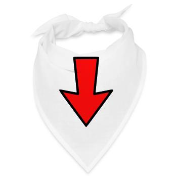 pfeil - Bandana - Weiß - Vorne