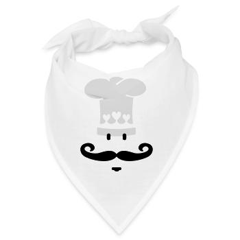 Meisterkoch / chef cook (2c) - Bandana - Weiß - Vorne