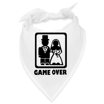 Game over - Bandana - Weiß - Vorne