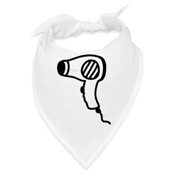 Föhn - Haartrockner - Line - Bandana - Weiß - Vorne