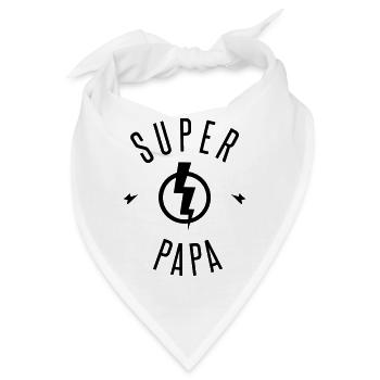 SUPER PAPA - Bandana - Weiß - Vorne