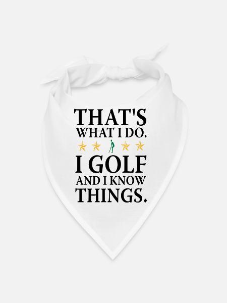 Ich do Golf - Bandana - white - Front