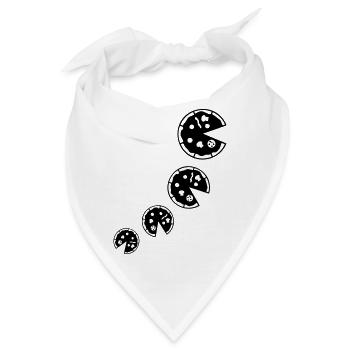 pizza pizza - Bandana - Weiß - Vorne