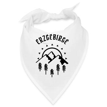 Skigebiet Erzgebirge - Bandana - Weiß - Vorne