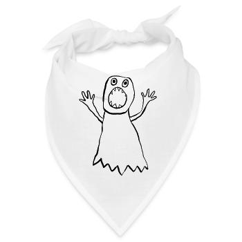 Gespenst - Bandana - Weiß - Vorne