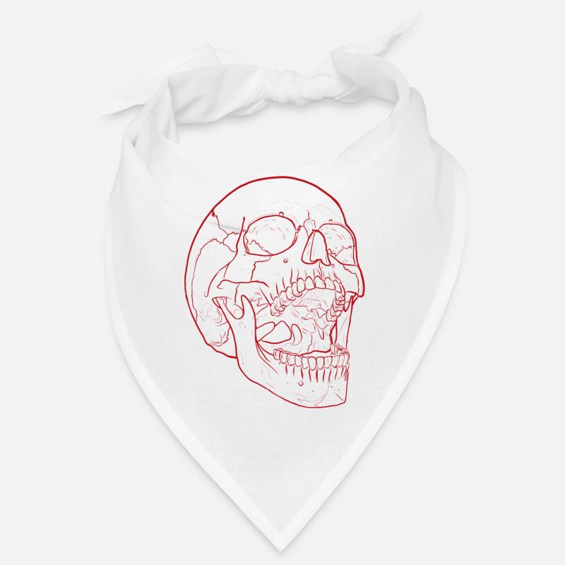 Silent Fall - Crâne en rouge Bandana