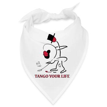 Strichmännchen - GogoLore tango your life - Bandana - Weiß - Vorne