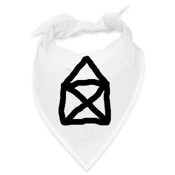 Das Haus vom Nikolaus - Bandana - Weiß - Vorne