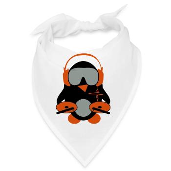 dj penguin - Bandana - Weiß - Vorne