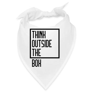 Think Outside The Box - Bandana - Weiß - Vorne