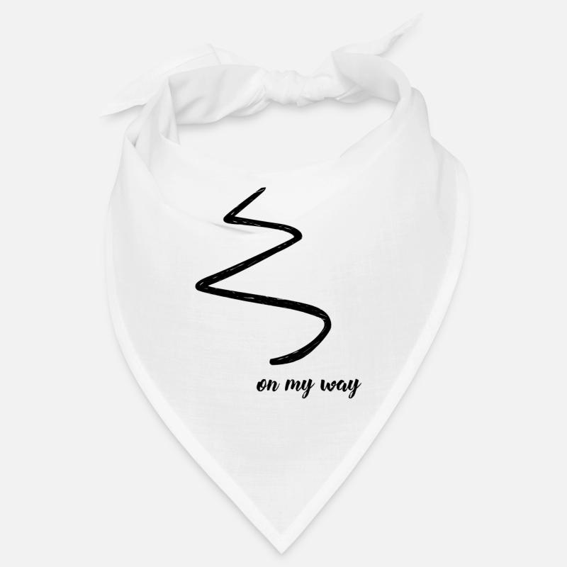 on my way - Bandana - Weiß