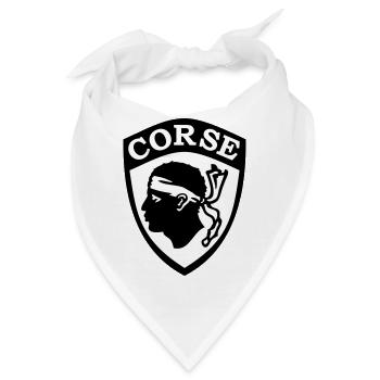 Korsika Blason - Bandana - Weiß - Vorne