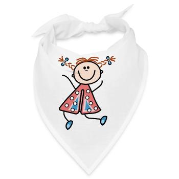 Mädchen - Bandana - Weiß - Vorne