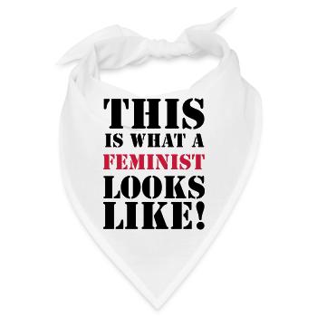 Feminist - Bandana - Weiß - Vorne