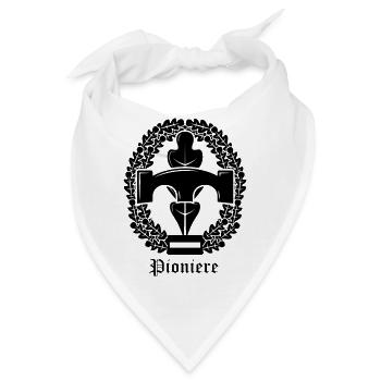Pioniere blk unterschrift - Bandana - Weiß - Vorne