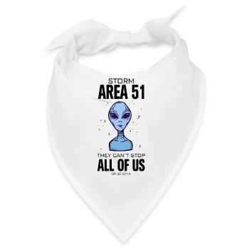 Area 51 Sie können uns nicht alle aufhalten - Bandana - Weiß - Vorne