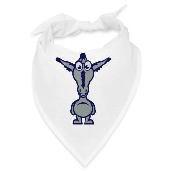 cartoonfigur lustig ass 1110 - Bandana - Weiß - Vorne