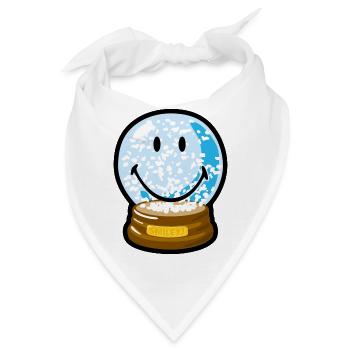 Smiley Snow Globe - Bandana - Weiß - Vorne