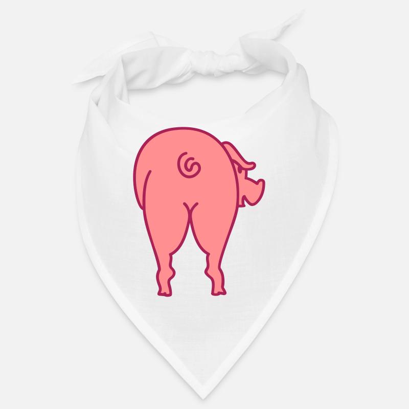 Pig from Behind / Pigs Backside (2c) Bandana