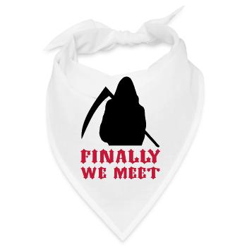 Sensenmann / Reaper / final / Tod - Bandana - Weiß - Vorne