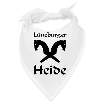 Lüneburger Heide Motiv - Bandana - Weiß - Vorne