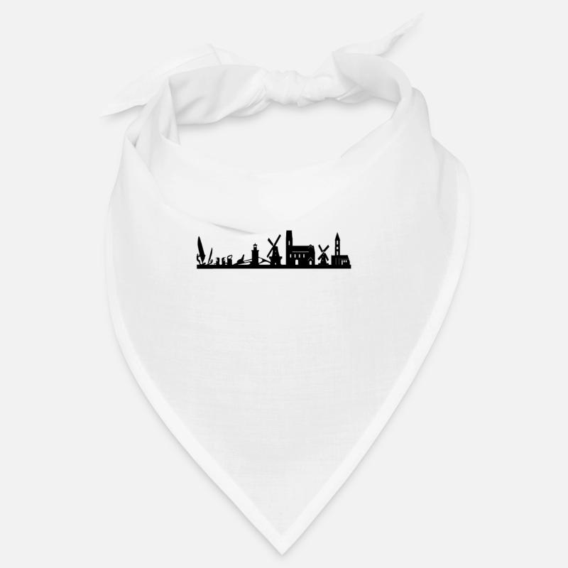 Föhr Skyline schwarz Bandana