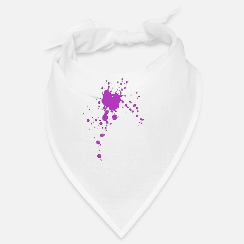 Farbspritzer Farbflecken Flecken Klecks Bandana