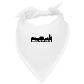 Braunschweig + Skyline - Bandana - Weiß - Vorne