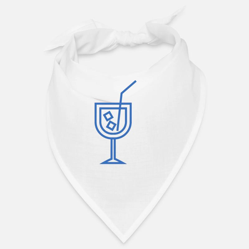 Drink Glas Getränk Eis Strohhalm Bandana